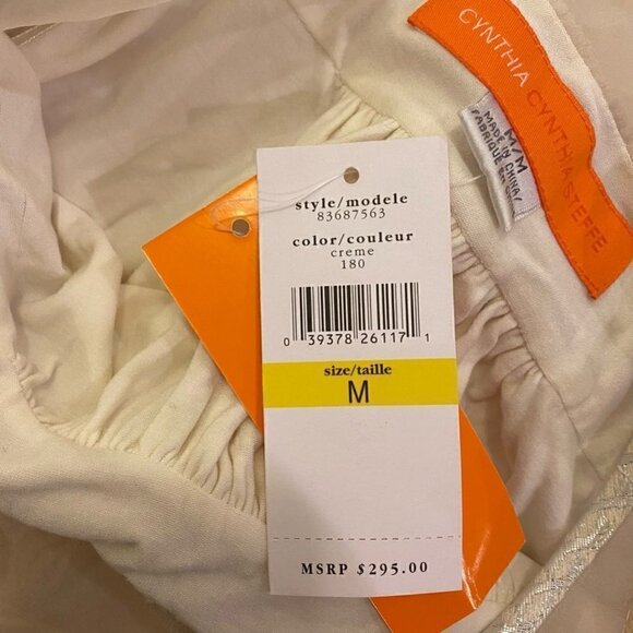 NEW Cynthia Steffe Women's Sheath Dress Ivory Lined Sleeveless Lace Medium - Picture 6 of 7